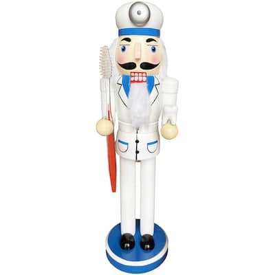 14 inch Dentist Nutcracker - white