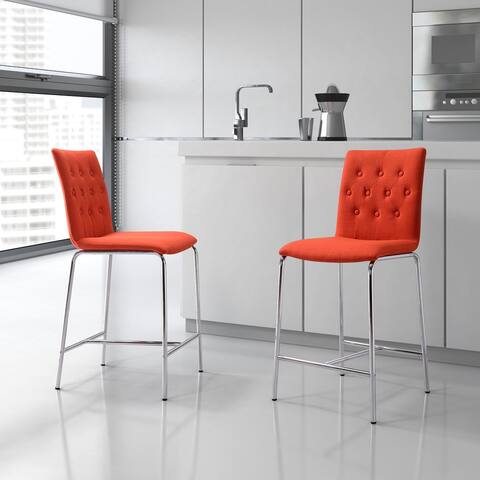Easy Counter Chair (Set of 2) Tangerine
