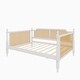 preview thumbnail 7 of 17, Traditional Style Rattan Daybed with Full Trundle for Limited Space, No Box Spring Needed, Full Size