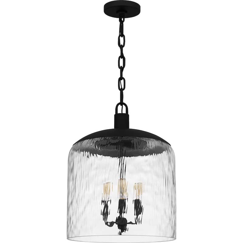 Quoizel Pendant Three Light Pendant - Matte Black