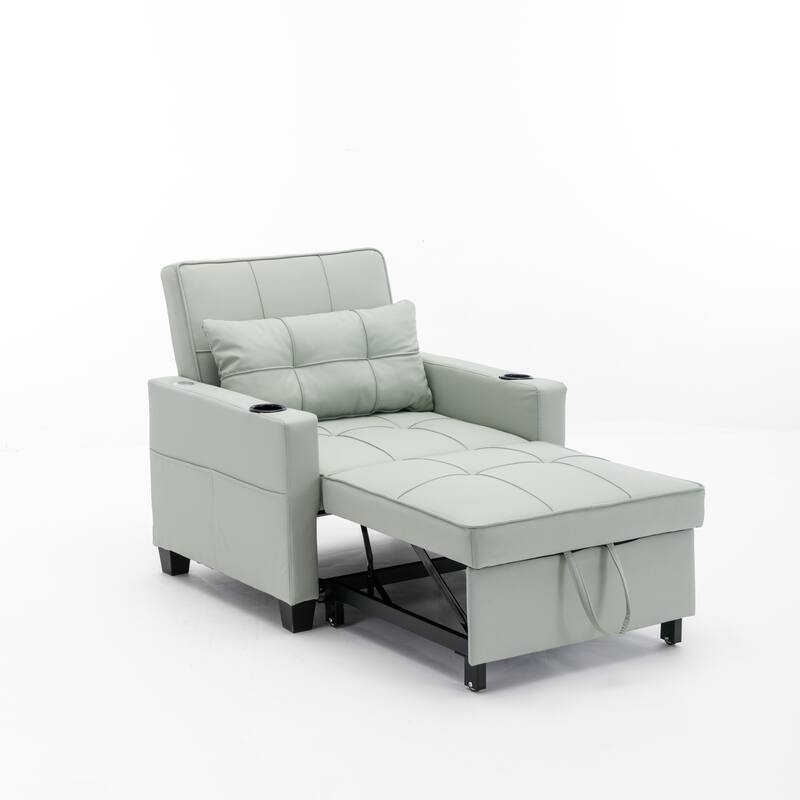 Pull Out Recliner Chair Bed Convertible 3 in 1