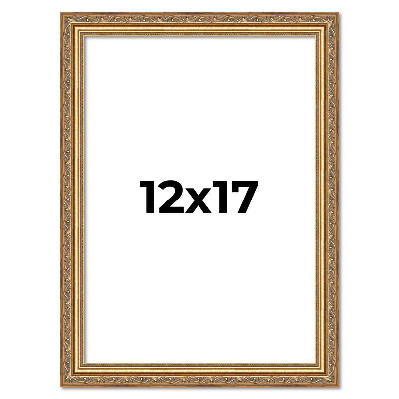12x17 Frame Red Solid Wood Picture Frame Width 1.75 Inches | Interior Frame Depth 1 13/16 Inches
