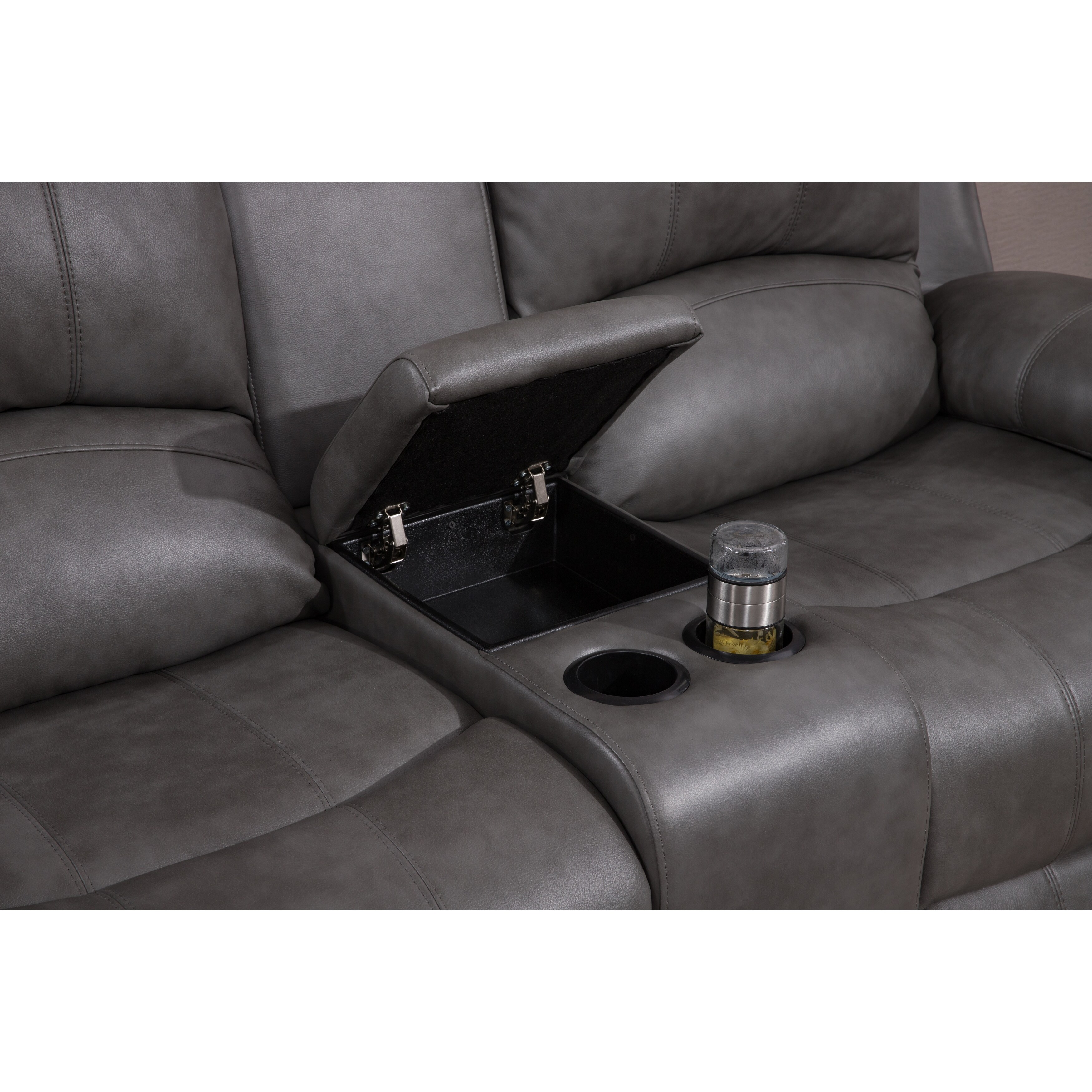 Betsy furniture large microfiber best sale reclining sectional living room sofa
