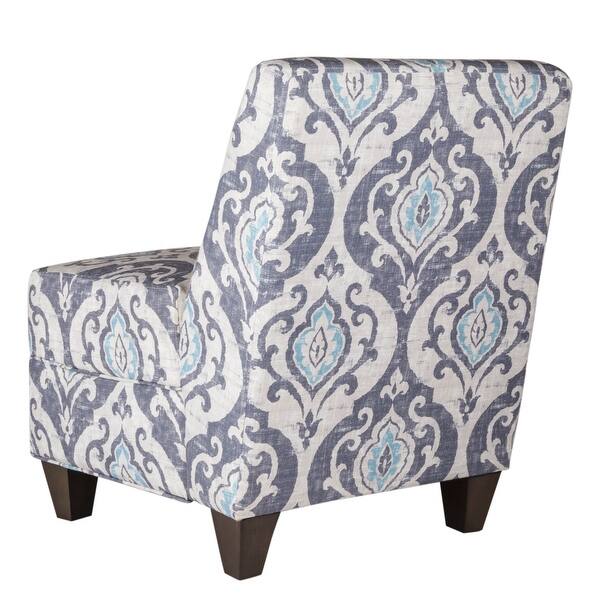 Homepop Blue Slate Large Accent Chair On Sale Overstock 10295476
