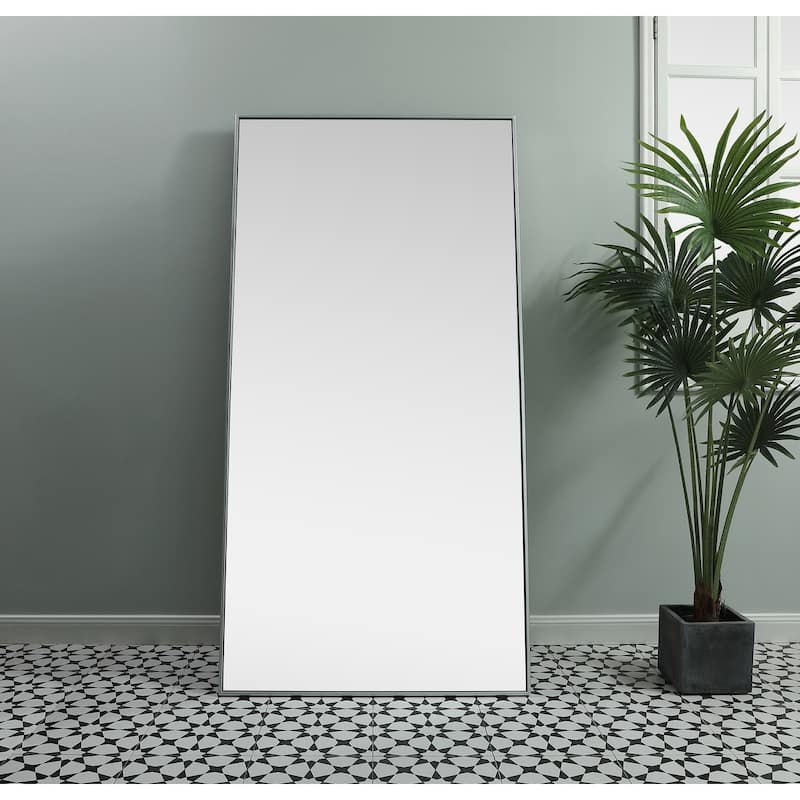 Indigo Home Metal Frame Rectangle Full Length Mirror 36x72 Inch