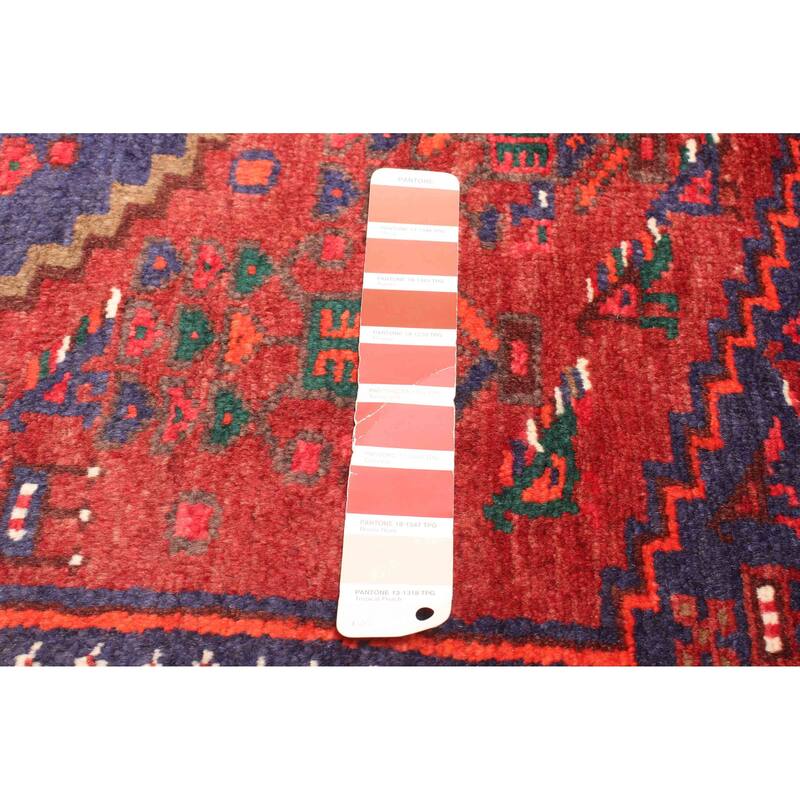 ECARPETGALLERY Hand-knotted Andelz Red Wool Rug - 3'8 x 7'0