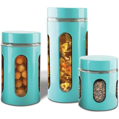 Buy Blue Glass Kitchen Canisters Online At Overstock Our Best