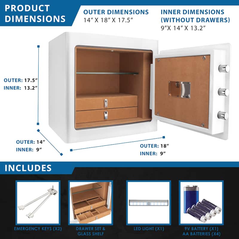 1.01 Cubic Ft Jewelry Safe