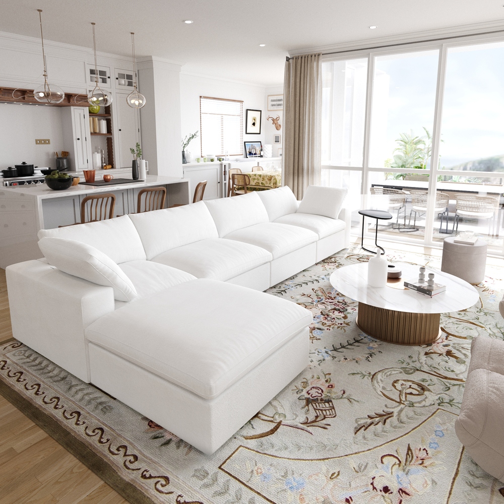 White sectional online couch