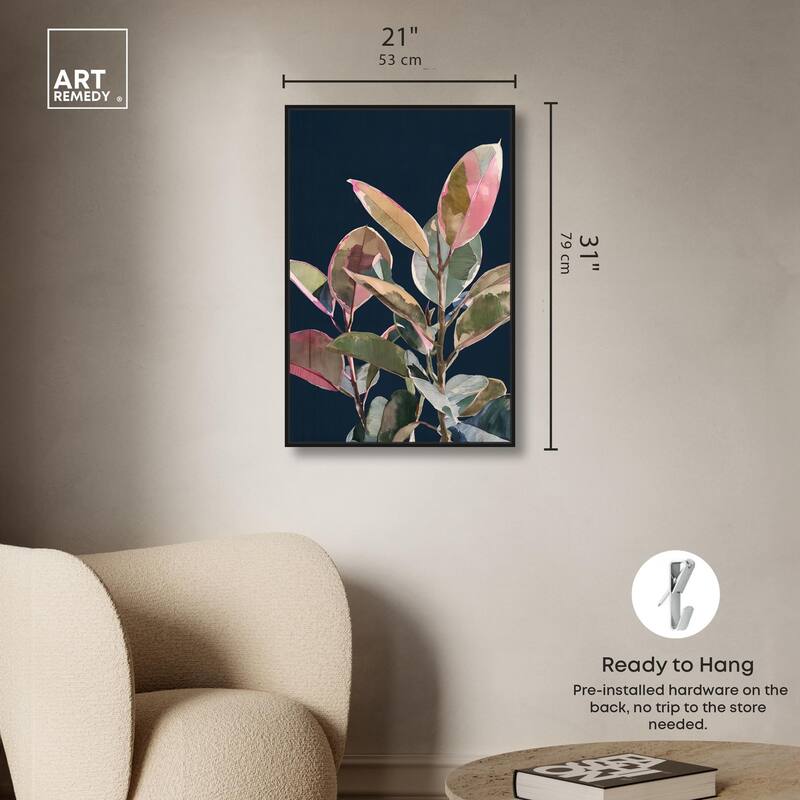 Fuchsia Frond II Canvas by Art Remedy