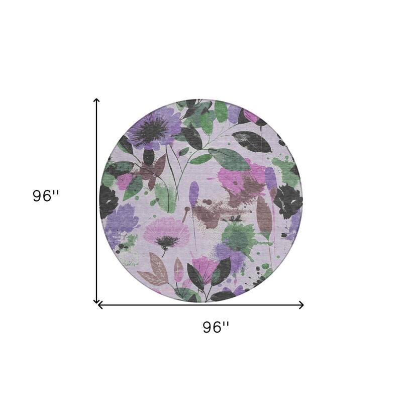 HomeRoots Floral Transitional Rectangle Outdoor Rug