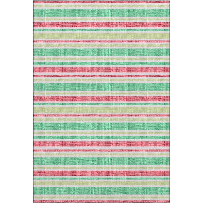 Premium Washable Super Soft Modern Cabana Stripe Mayfield Rug