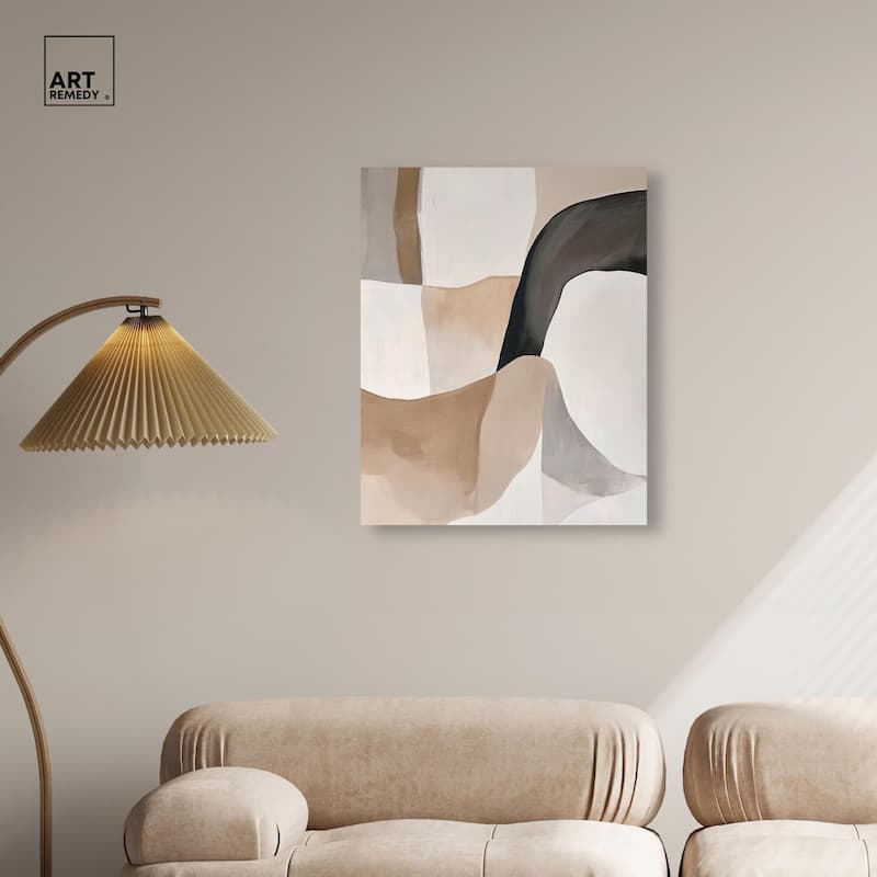 Curvilinear Composition I Canvas by Art Remedy, Gallery Wrapped