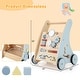 preview thumbnail 3 of 8, Costway Wooden Baby Walker Push & Pull Walker with Multi-Activity - See Details