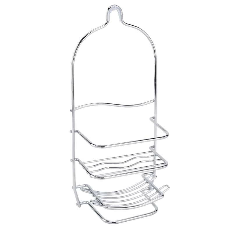 Bath Bliss Midsize Shower Caddy In Chrome - 8.27" x 4.33" x 17.32"