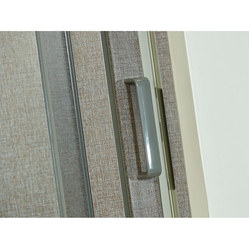 Spectrum Elite Grey Linen PVC 36-inch x 96-inch Folding Door - Grey