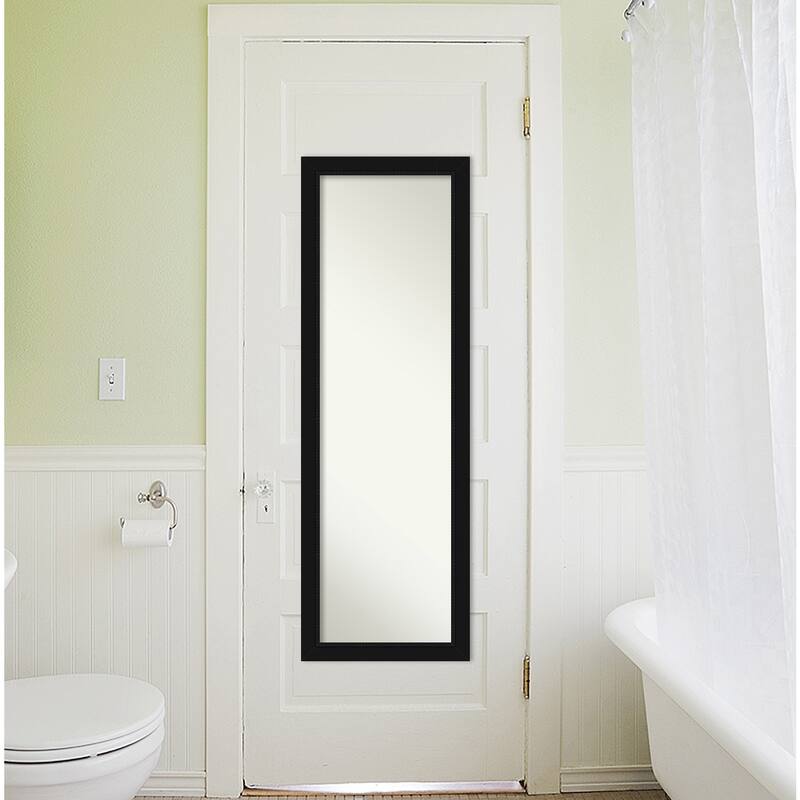 Non-Beveled Full Length On The Door Mirror - Avon Frame