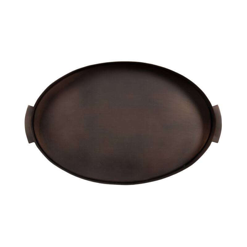 Kate and Laurel Samana Oval Metal Tray