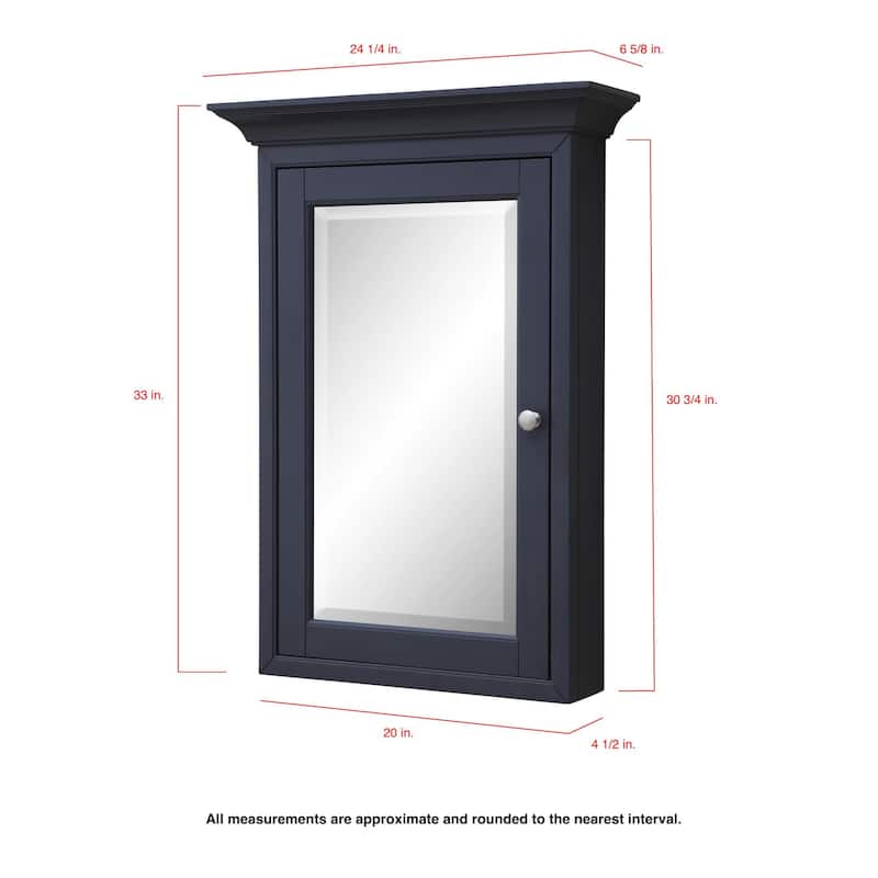 KitchenBathCollection Newport Wall-Mounted Medicine Cabinet