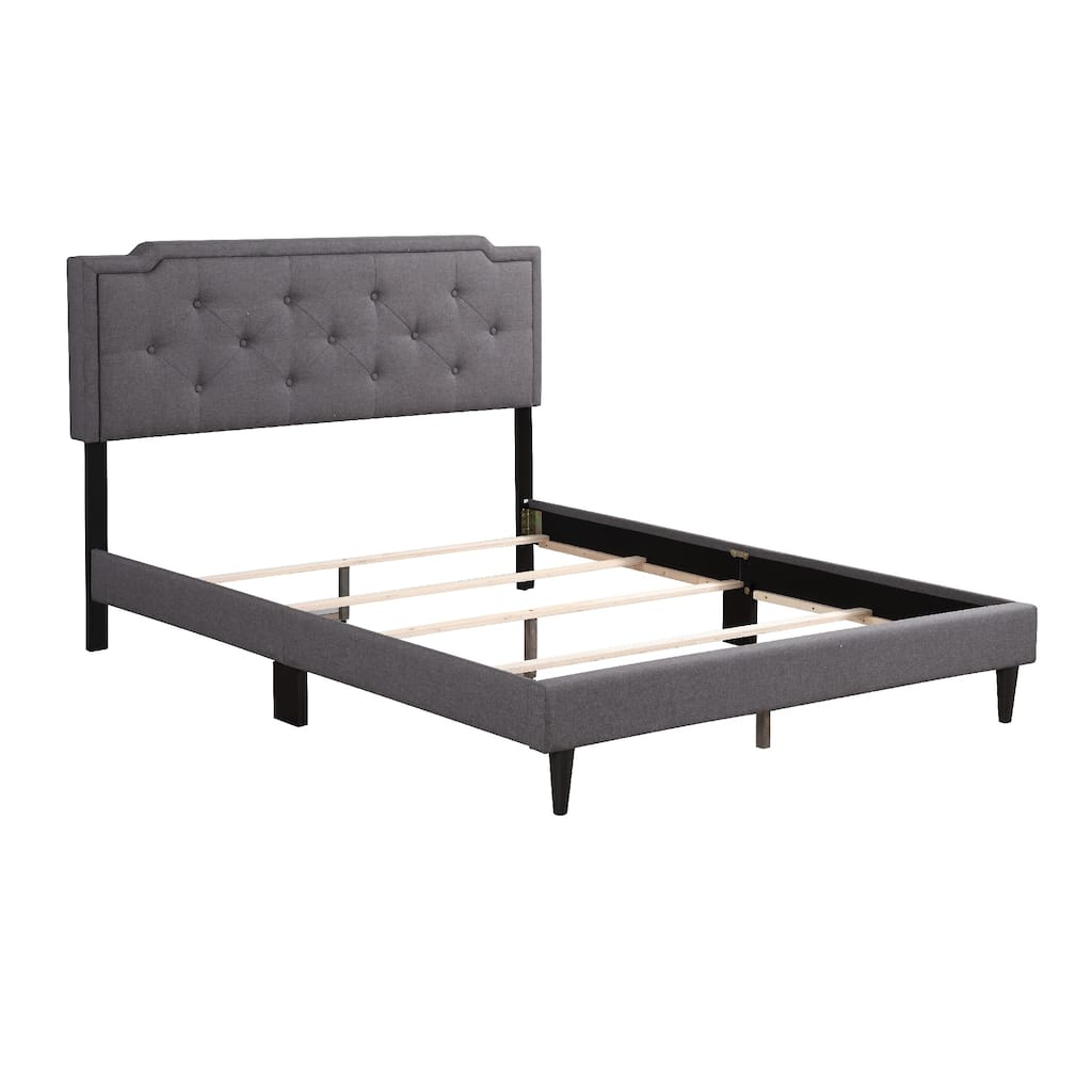 Adjustable Queen Panel Bed - 85" - Gray