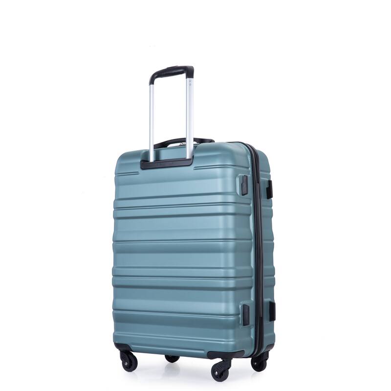 3 Piece PC Expandable Luggage Sets, Modern Lightweight Durable Suitcase with TSA Lock, Two Hooks and Spinner Wheels