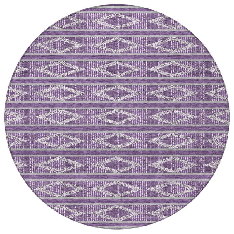 HomeRoots Geometric Transitional Rectangle Outdoor Rug