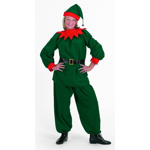 4 Piece Green Velour with Red Felt Trim Christmas Elf – Child Small. Opens flyout.