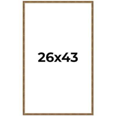 26x43 Frame Gold Picture Frame - Complete Modern Photo Frame Includes