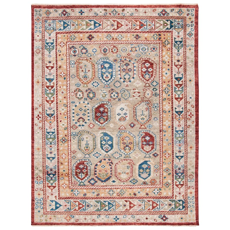 SAFAVIEH Hand-Knotted Samarkand Betsan Traditional Wool Rug
