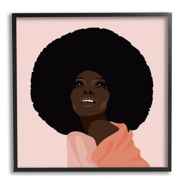 slide 2 of 24, Stupell African American Woman Wearing Pink Glam Fashion Framed Wall Art - Brown