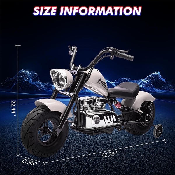 dimension image slide 2 of 3, Kids Ride On Dirt Bike, 36V Electric Off-Road Motorcycle, Top Speed ​​Up to 16.5 Mph, Spring Suspension