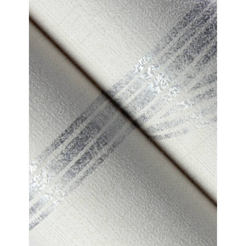 A-Street Prints Harlow Silver Curved Contours Wallpaper