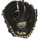 preview thumbnail 3 of 6, R9 Series 12 inches Baseball Glove, 2-Piece Solid Web / Black / Gold