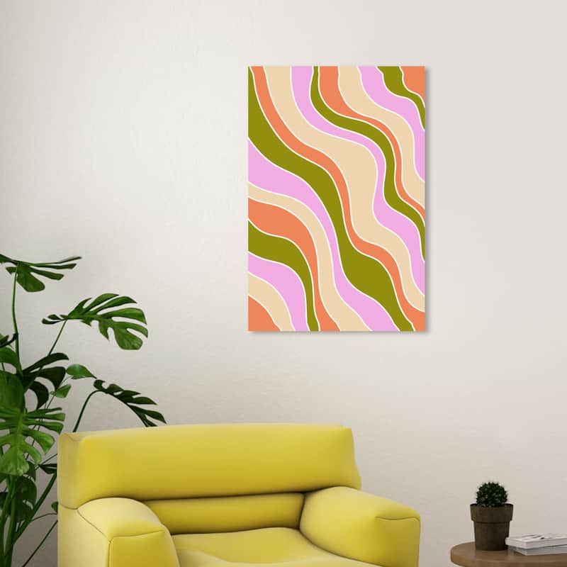 Wynwood Studio Canvas Abstract Skating Rink Vision Green and Army Green Wall Art Canvas Print