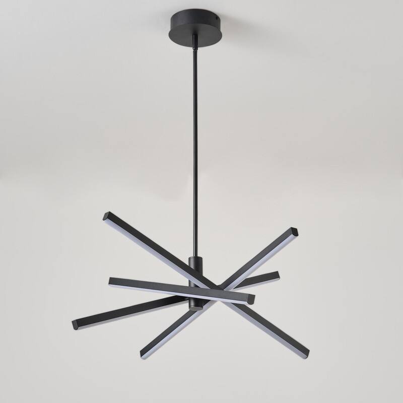 Modern Branch LED Pendant Light - Matte Black Creative Lighting Fixture