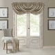 preview thumbnail 9 of 14, Elrene Antonia Blackout Rod Pocket/Back Tab Window Valance Taupe