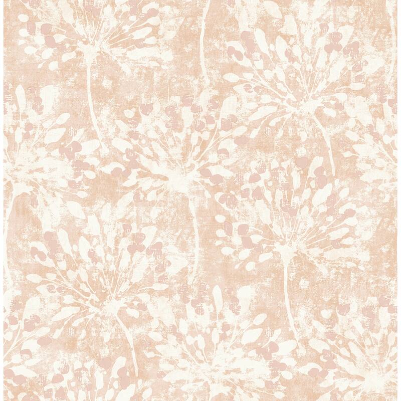 Advantage Dori Blush Painterly Floral Wallpaper