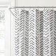 preview thumbnail 14 of 16, Lush Decor Hygge Modern Arrow Linen Look Shower Curtain Single