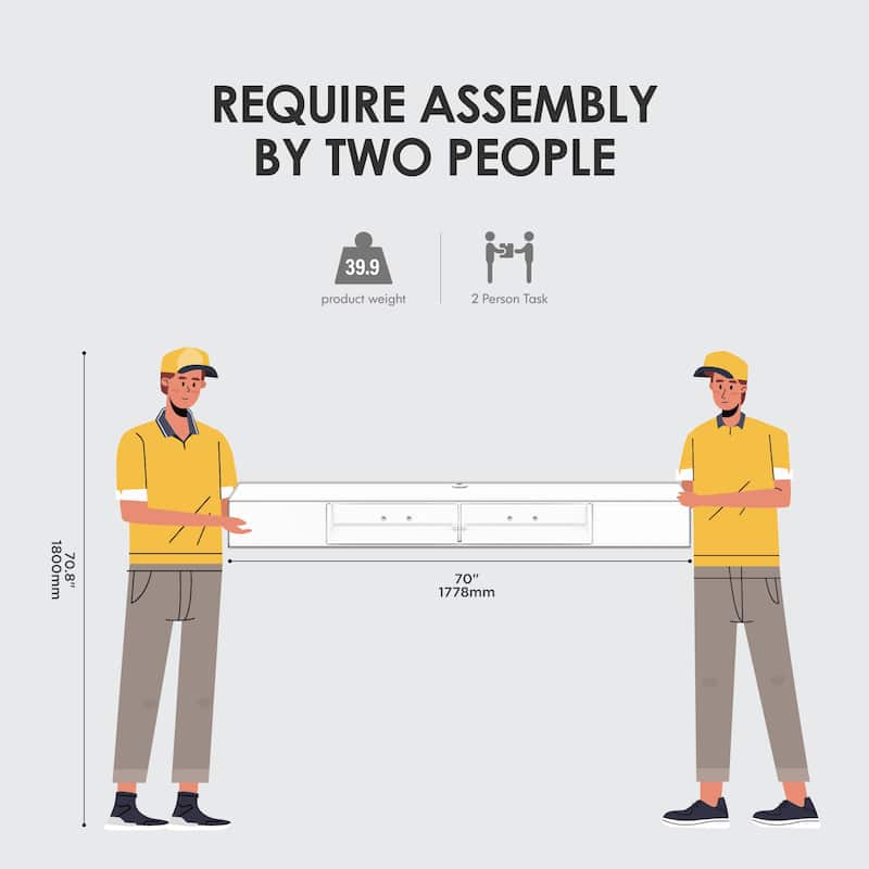 Entertainement Center Wall Mount for 75 inch TV