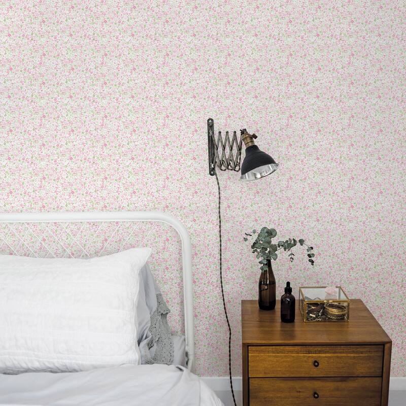 Galerie Wallcoverings Small Prints Mini Mod Floral Non-woven Matte Wallpaper Roll