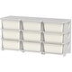 preview thumbnail 8 of 6, Qaba 3 Tier Kids Storage Unit, 9 Drawer Chest Toy Organizer Plastic Bins for Kids Bedroom Nursery Kindergarten