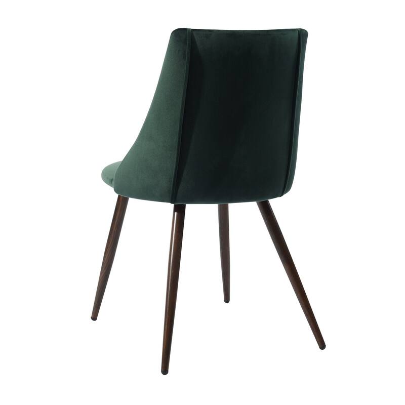 Velvet Upholstered Dining Chair Side Chair for Waiting Reception Room