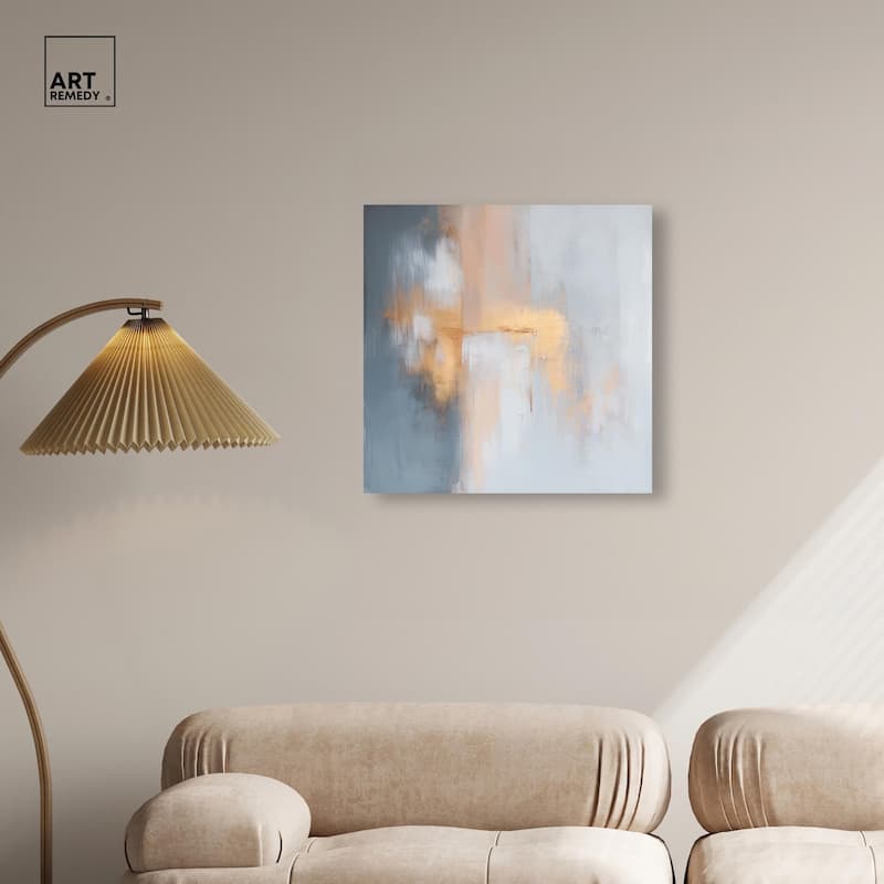Coral Hues Canvas by Art Remedy, Gallery Wrapped
