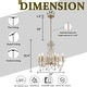preview thumbnail 18 of 16, 4/6-Lights Vintage Small Candlestick Crystal Chandelier in Antique Gold