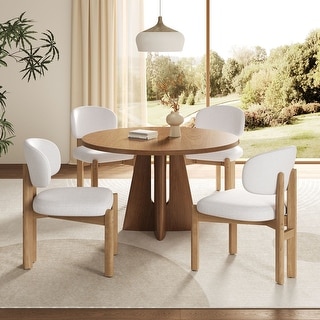 Christopher Knight Home - Aurelio Solid Rubberwood Upholstered Dining Chair
