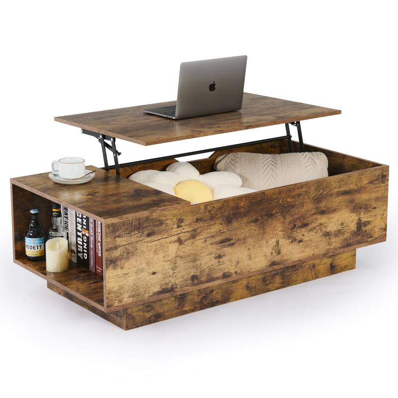 CO-Z Modern Lift Top Coffee Table with Storage