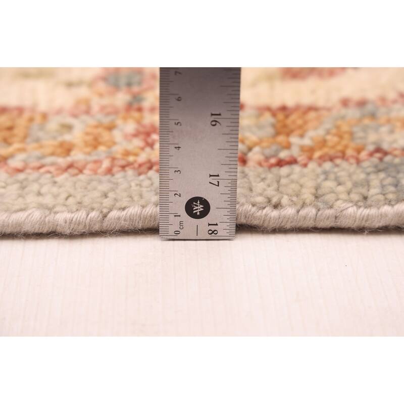 ECARPETGALLERY Hand-knotted Jules Serapi Light Blue Wool Rug - 6'1 x 9'0