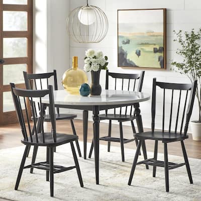 Lifestorey Lansing Faux Marble Dining Set