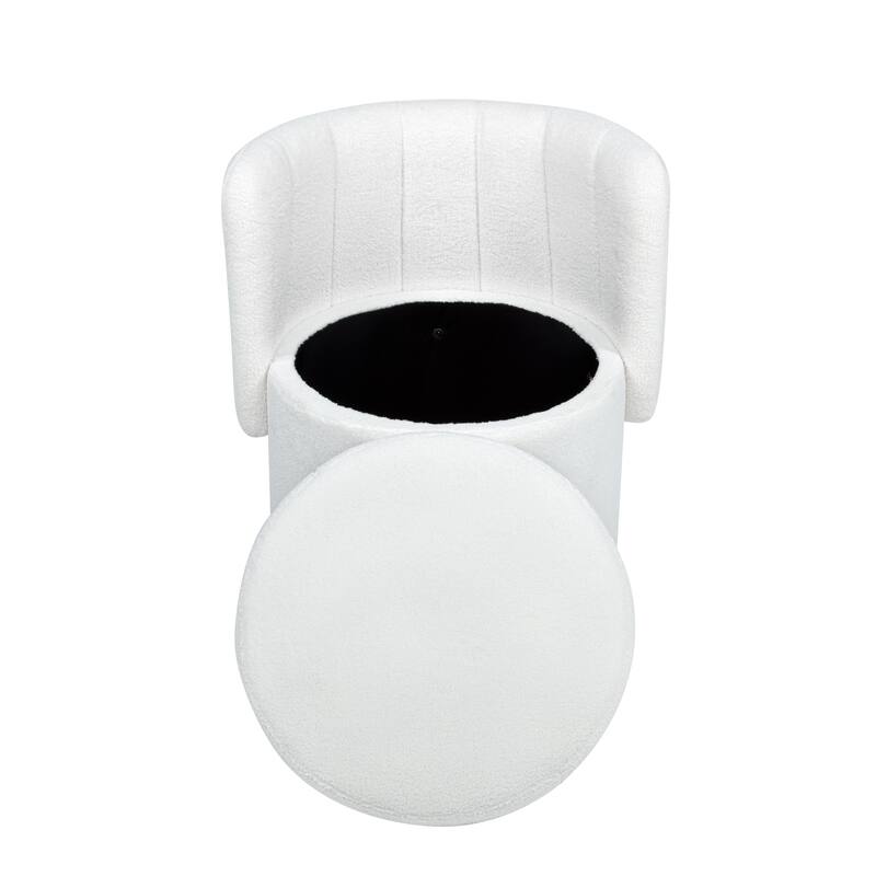 360 Degree Swivel Back Sofa Chair With Storage Space