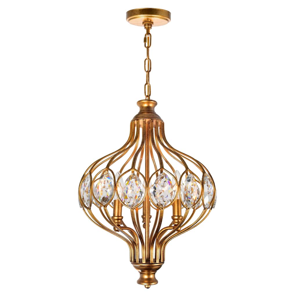 Altair 3 Light Antique Bronze Chandelier - Antique Bronze